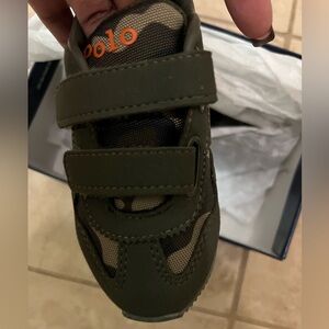 Toddler polo sneakers 8c. New never worn.